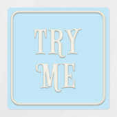 "Essen Sie mich, trinken Sie mich, versuchen Sie m Etiketten (Design 1)