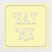 "Essen Sie mich, trinken Sie mich, versuchen Sie m Etiketten (Design 2)