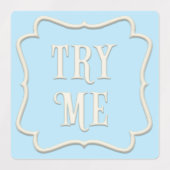 "Essen Sie mich, trinken Sie mich, versuchen Sie m Etiketten (Design 1)