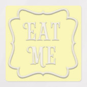 "Essen Sie mich, trinken Sie mich, versuchen Sie m Etiketten (Design 2)