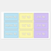 "Essen Sie mich, trinken Sie mich, versuchen Sie m Etiketten (Blatt)