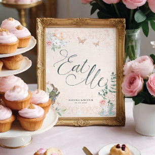 Essen Sie mich VINTAGE ALICE IM WUNDERLAND Poster