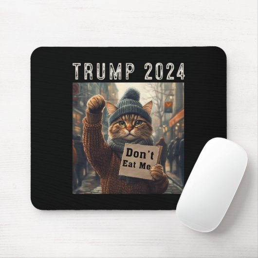 Essen Sie mir keine Katzen für Trump 2024 Mousepad (Mit Mouse)