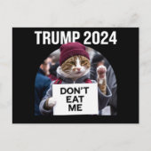 Essen Sie mir keine Katzen für Trump 2024 Postkarte (Vorderseite)
