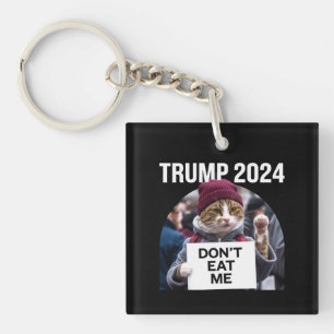 Essen Sie mir keine Katzen für Trump 2024 Schlüsselanhänger