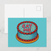 Essen Sie mir Kuchen Postkarte (Vorne/Hinten)