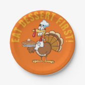 Essen Sie Nachtisch ersten! Die Pappteller (Vorderseite)