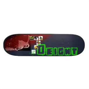 Essen Sie nicht Katze zur Hälfte Skateboard
