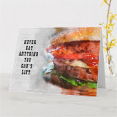 Essen Sie nie etwas, das Sie nicht heben können Karte (Gelbe Blume)