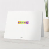 Essen Sie nie etwas, das Sie nicht heben können Karte (Rückseite)