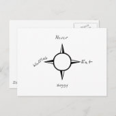 Essen Sie niemals Soggy Waffeln - Kompass Postkarte (Vorne/Hinten)