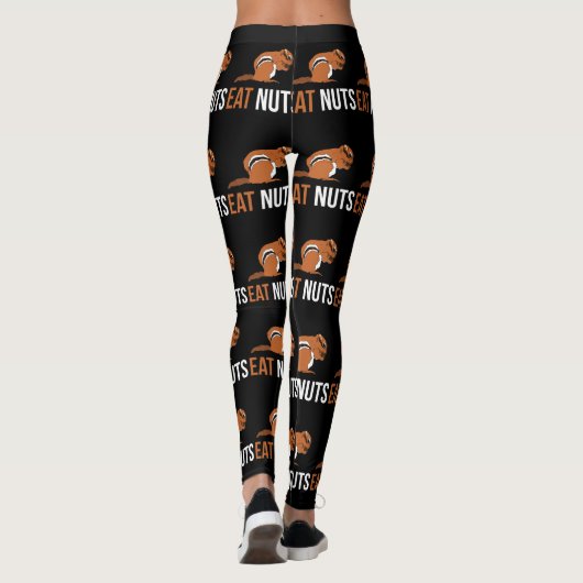 Essen Sie Nüsse - Eichhörnchen Leggings (Rückseite)