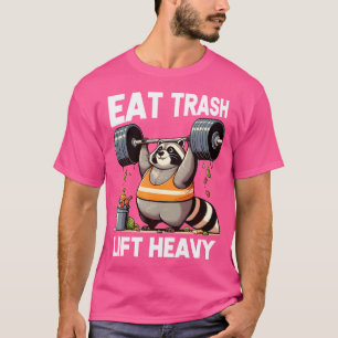 Essen Sie Panda Aufzug Schwerfett Raccoon Weightli T-Shirt