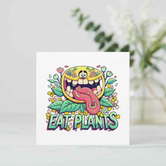 Essen Sie Pflanze (Stehend Vorderseite)