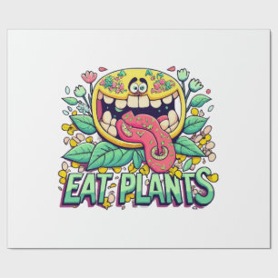 Essen Sie Pflanze Geschenkpapier