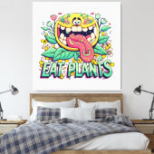 Essen Sie Pflanze Leinwanddruck (Insitu (Schlafzimmer))