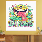Essen Sie Pflanze Leinwanddruck (Insitu (Wohnzimmer))