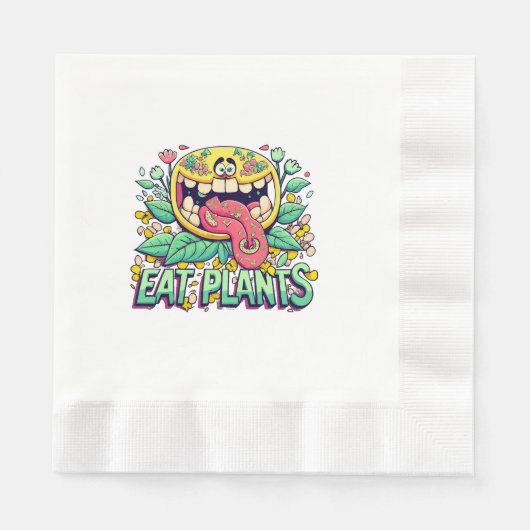 Essen Sie Pflanze Serviette (Vorderseite)