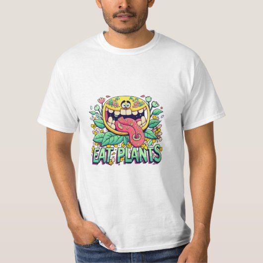 Essen Sie Pflanze T-Shirt (Vorderseite)