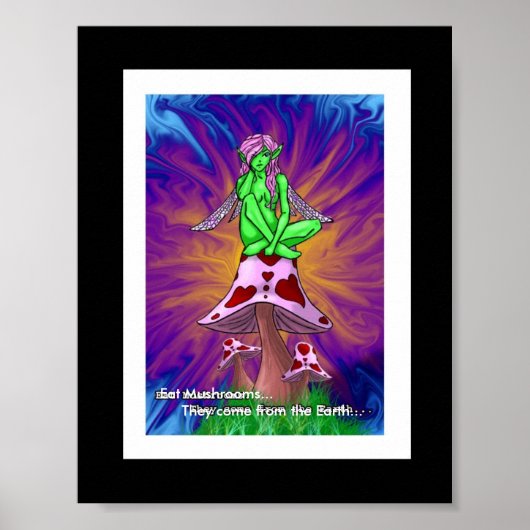 Essen Sie Pilze Poster (Vorne)