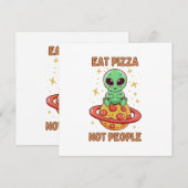 Essen Sie Pizza nicht Leute Einladung (Vorne/Hinten)