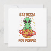 Essen Sie Pizza nicht Leute Einladung (Vorderseite)