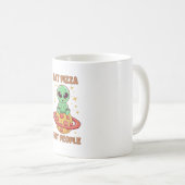 Essen Sie Pizza nicht Leute Kaffeetasse (VorderseiteRechts)