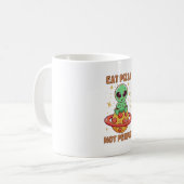 Essen Sie Pizza nicht Leute Kaffeetasse (Vorderseite Links)