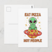Essen Sie Pizza nicht Leute Postkarte (Vorne/Hinten)