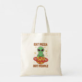Essen Sie Pizza nicht Leute Tragetasche (Rückseite)