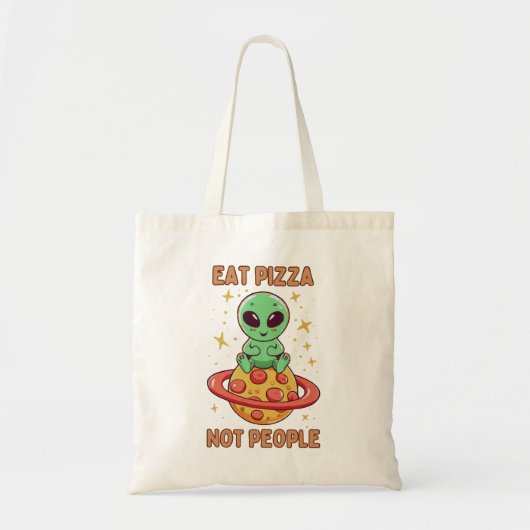 Essen Sie Pizza nicht Leute Tragetasche (Vorne)