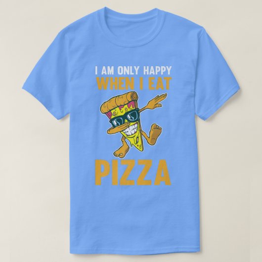Essen Sie Pizza Premium T-Shirt (Design vorne)