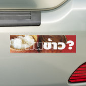 Essen Sie Reis? [Gin Khao?] ... Thai Lao Isan Food Autoaufkleber (Auf Auto)