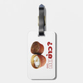 Essen Sie Reis? [Gin Khao?] ... Thai Lao Isan Food Gepäckanhänger (Rückseite vertikal)