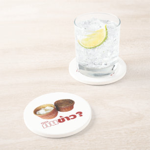 Essen Sie Reis? [Gin Khao?] ... Thai Lao Isan Food Getränkeuntersetzer