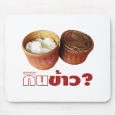 Essen Sie Reis? [Gin Khao?] ... Thai Lao Isan Food Mousepad (Vorne)