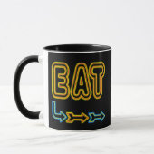 Essen Sie Retro Neon Sign Art Kaffee Tasse (Links)