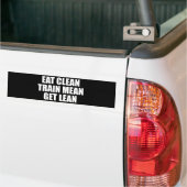Essen Sie sauber, Zug Gemein, Lean - Workout Autoaufkleber (Auf Lkw)