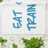 Essen Sie sauberes, Zugschmutzige motivierend Handtuch (Gefaltet)