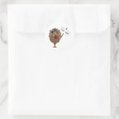 Essen Sie Schinken Runder Aufkleber (Tasche)