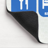 Essen Sie Schlaf Albanien Mousepad (Ecke)