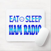 Essen Sie Schlaf-Amateurfunk Mousepad (Mit Mouse)