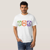 Essen Sie Schlaf-Arbeits-Metall T-Shirt (Vorne ganz)