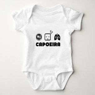 Essen Sie Schlaf atmen Capoeira Baby Strampler