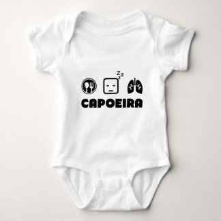 Essen Sie Schlaf atmen Capoeira Baby Strampler