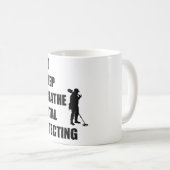 Essen Sie Schlaf atmen die Metallentdeckung Kaffeetasse (VorderseiteRechts)