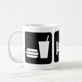 Essen Sie Schlaf ATV Kaffeetasse (Links)