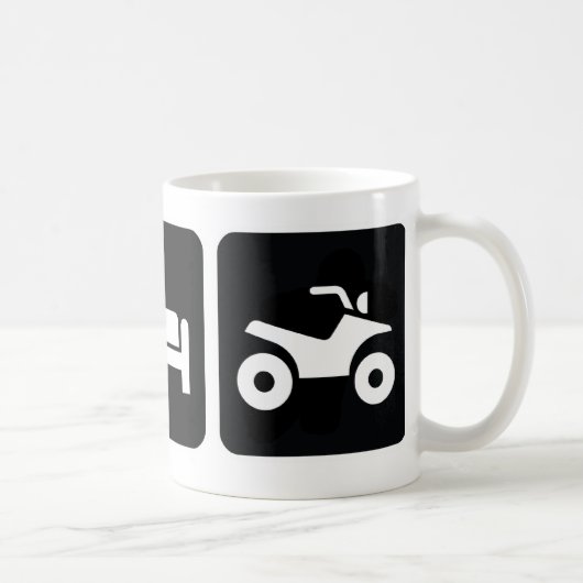 Essen Sie Schlaf ATV Kaffeetasse (Rechts)