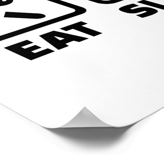 Essen Sie Schlaf ATV Poster (Ecke)