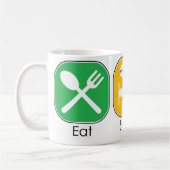 Essen Sie Schlaf-Aufschlag Kaffeetasse (Links)